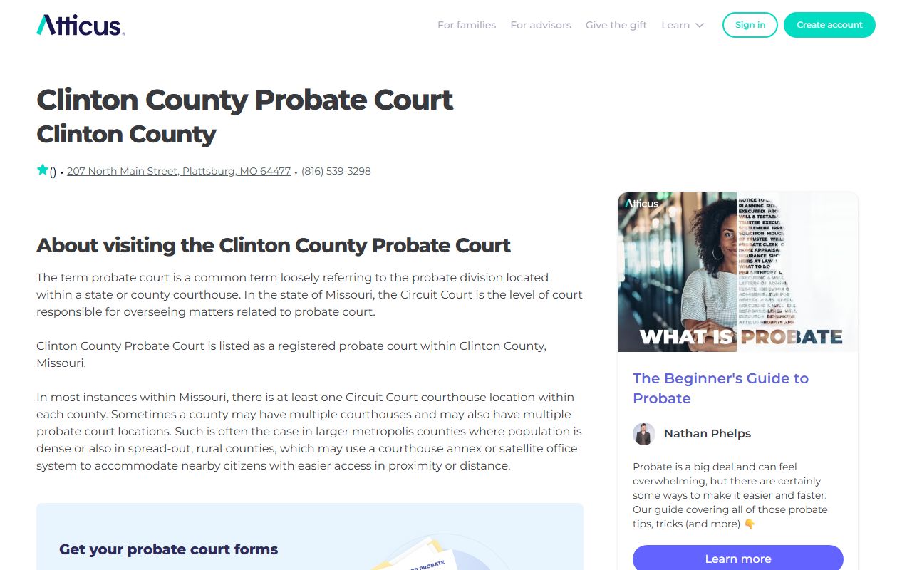 Clinton County probate court overview and records access guide